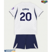 Otroški Nogometni dresi Tottenham Hotspur Mohammed Kudus #20 Domači 2026-27 Kratek Rokav (+ Kratke hlače)